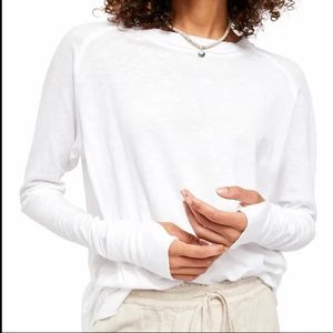 FREE PEOPLE Arden Longsleeve Cotton Top